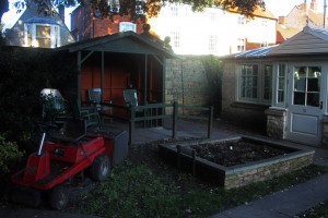 The smoking shed